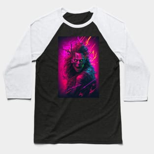 Neon Zombie Demon Baseball T-Shirt